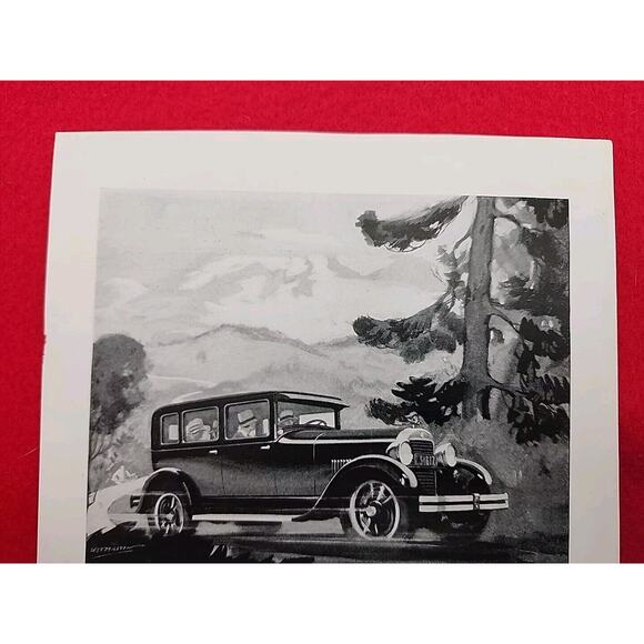 Vtg 1927 Essex Super Six: High Compression Anti Knock Motor Print Ad Ephemera - Picture 2 of 5